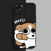 Cute Dog Silicone Case for iPhone Series
